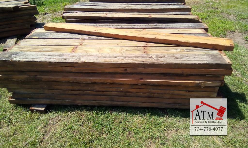 (55) 8' Decking Board From Old Bridge