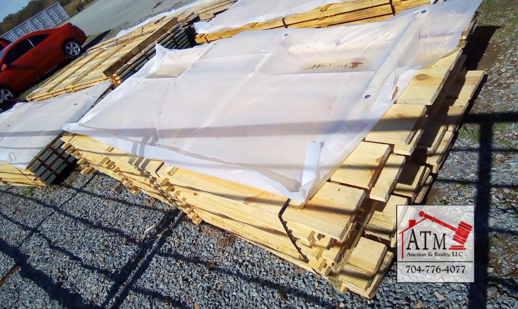 (54) 1x8x10' Rough Cut Pine Lumber