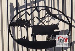 NEW 14' Estate Gate w/ Cattle
