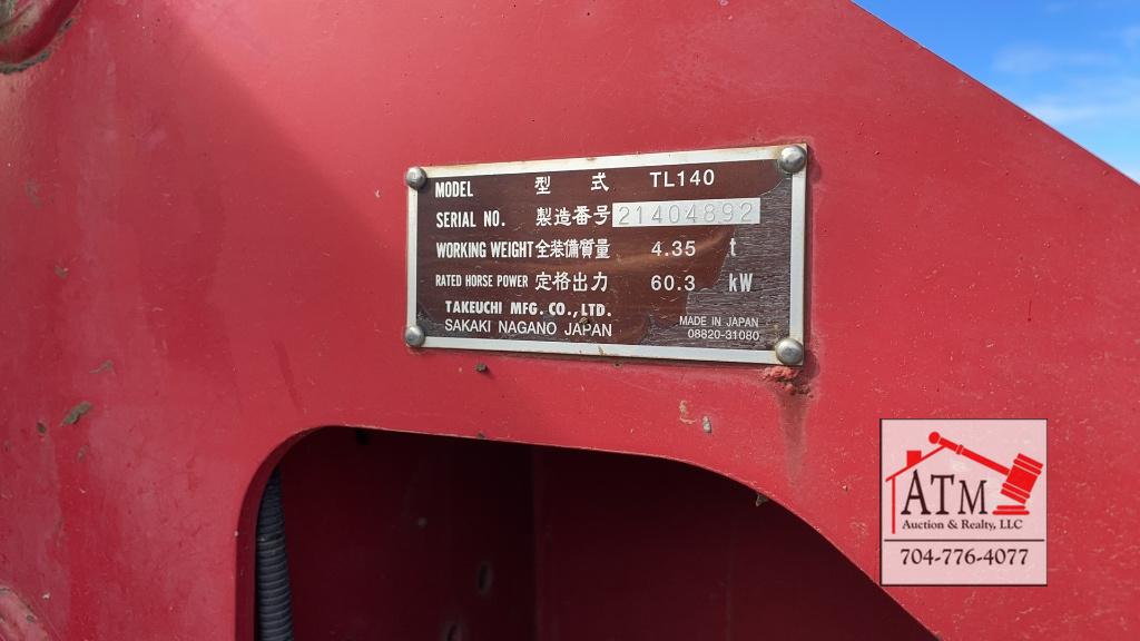 Takeuchi TL140 Loader w/ Drum Mulcher