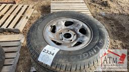 (3) 5-Lug 245/70 R16 Tires
