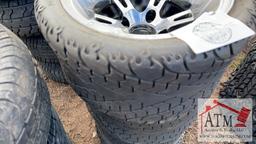 (4) Flame Design Golf Cart Wheels
