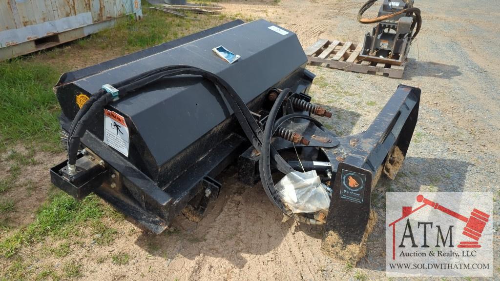 Wolverine Angle Broom - Skidsteer Attachment