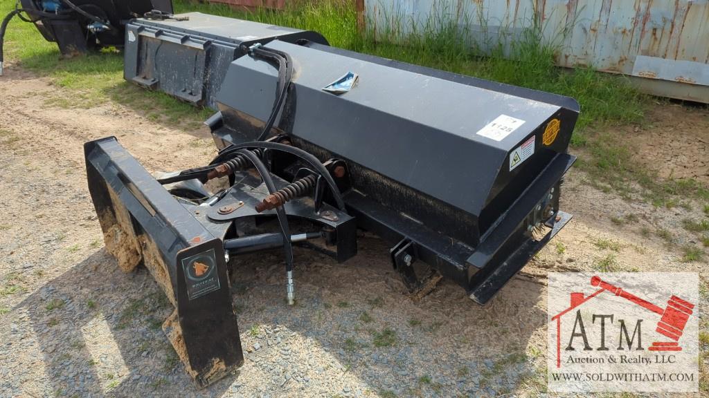 Wolverine Angle Broom - Skidsteer Attachment