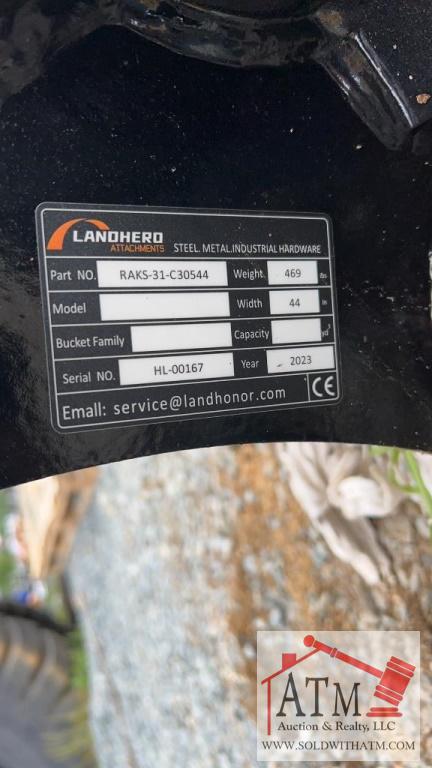 NEW Landhero 44" Mini Excavator Rake