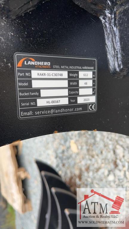 NEW Landhero 48" Mini Excavator Rake