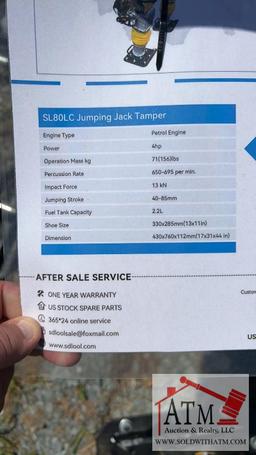 NEW SL80LC Jumping Jack Tamper