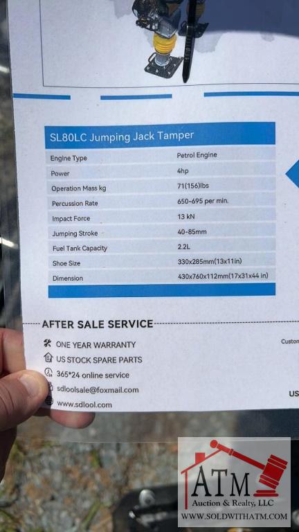 NEW SL80LC Jumping Jack Tamper