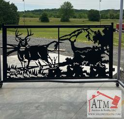 Whitetail Deer Scene 4' x 8' Gate