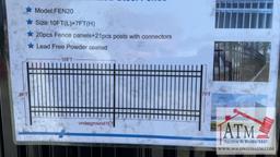 NEW 10' x 7' Steel Fence (200' Total)