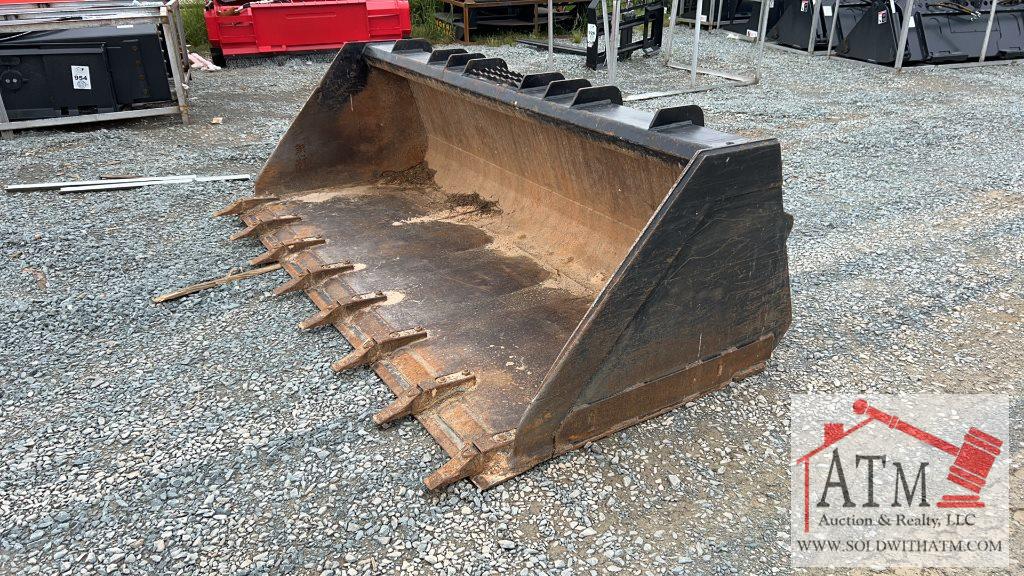 92" Heavy Duty Bucket w/ Teeth - Skidsteer Attach