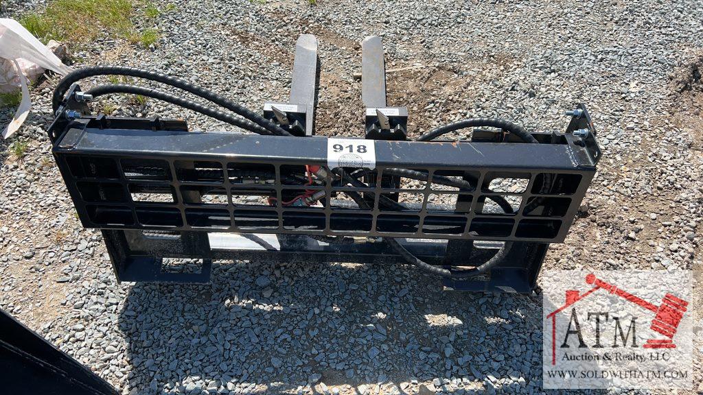 NEW AGT Hydraulic 48" Forks - Skidsteer Attachment