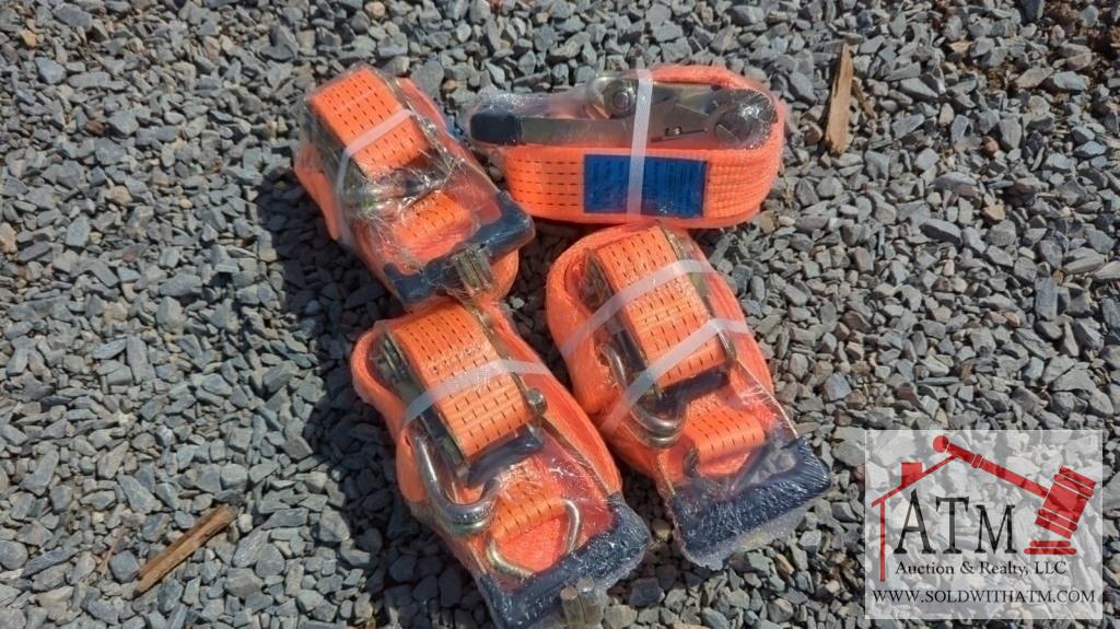 (4) NEW 2" x 27' Ratchet Straps