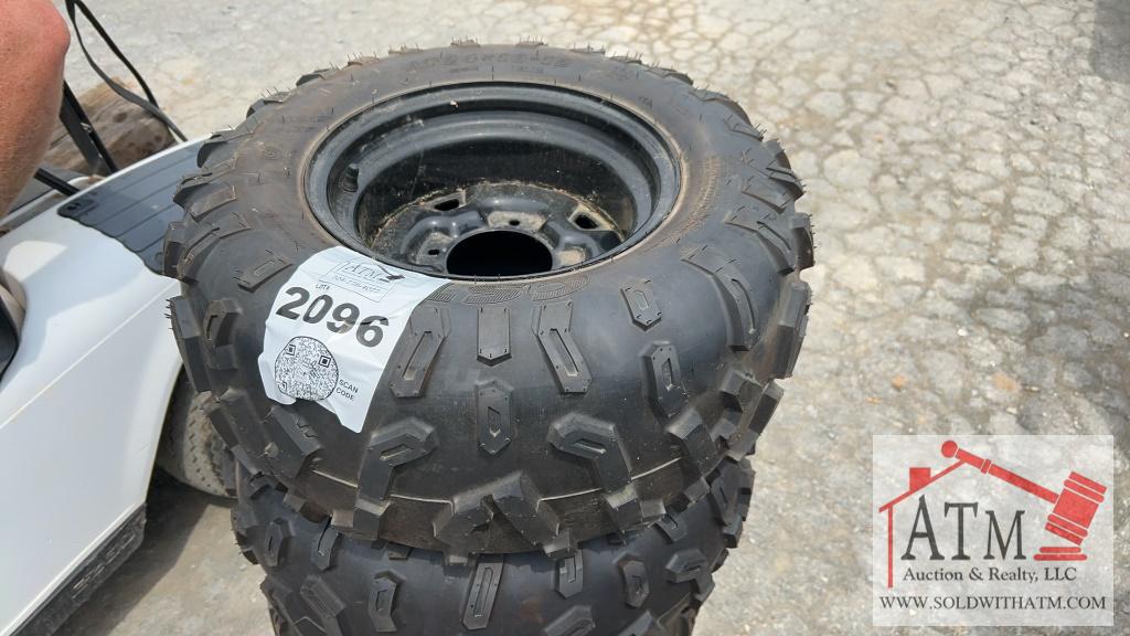 (4) AT24x10-12 ATV Wheel Assemblies