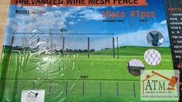 NEW 300’ Galvanized Chain-link Fence & 41 Posts