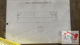 (2) NEW Universal Bucket Pin 55mm x 400mm