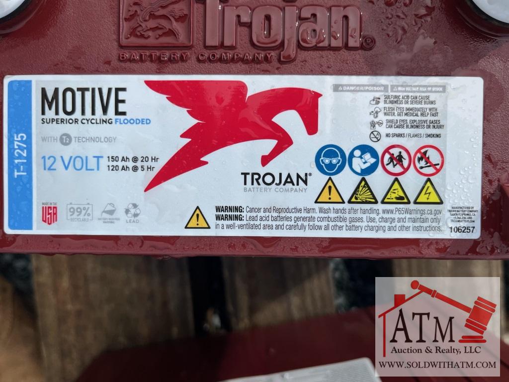 (3) Trojan T-1275 12 Volt Batteries
