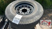 (4) 235/80R16 8-Lug Trailer Wheels