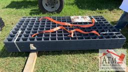NEW Grey Metal Rail Panels - 40 Panels