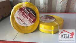 (2) 3"x30' 9000lbs Recovery Straps