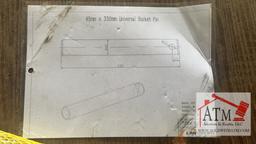 (2) NEW Universal Bucket Pin 45mm X 330mm
