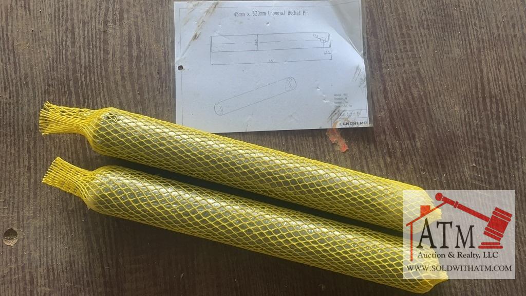 (2) NEW Universal Bucket Pin 45mm X 330mm
