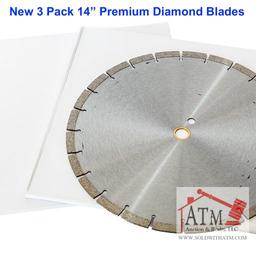 NEW 3pc. 14" Diamond Blades