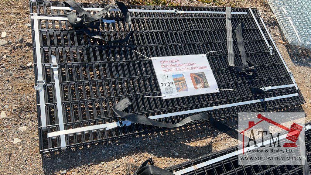 (10) NEW Black Metal Rail