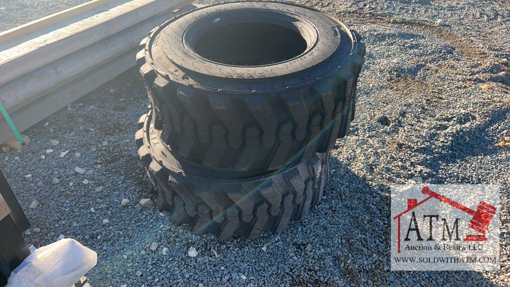 (2) NEW Skidsteer Tires