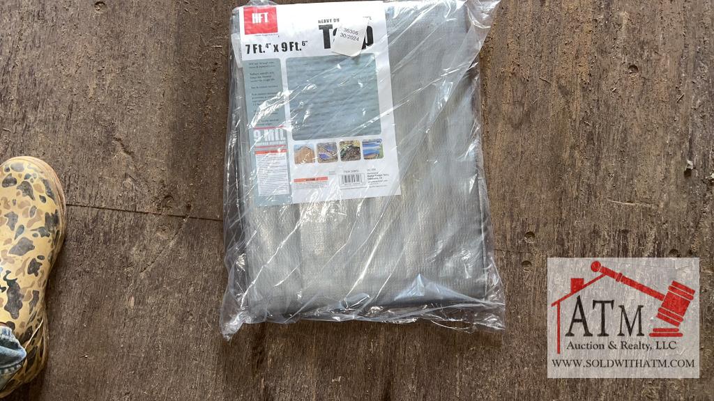 (5) NEW 7x9 Silver Tarps
