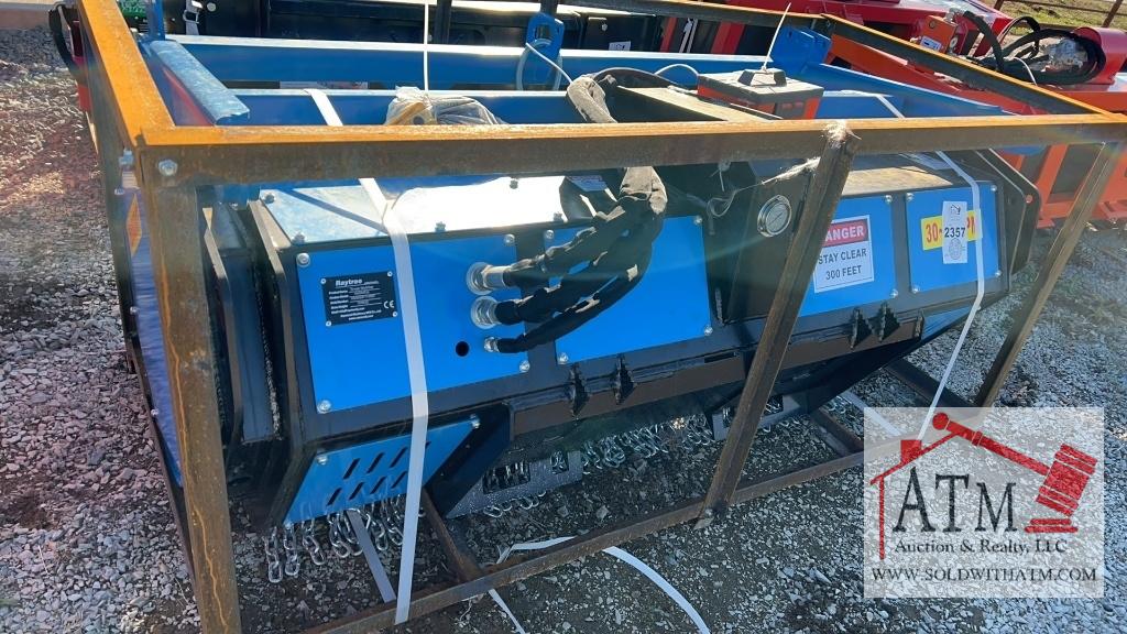 NEW Raytree 72" Drum Mulcher - Skidsteer Attach