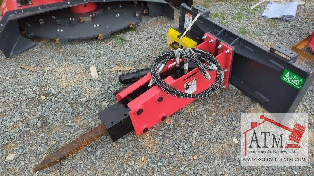 NEW Raytree Hydraulic Hammer - Skidsteer Attach