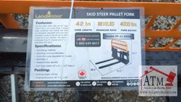 NEW Landhonor 48" Pallet Forks - Skidsteer Attach