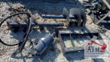 NEW Wolverine Auger & Bits - Skidsteer Attach