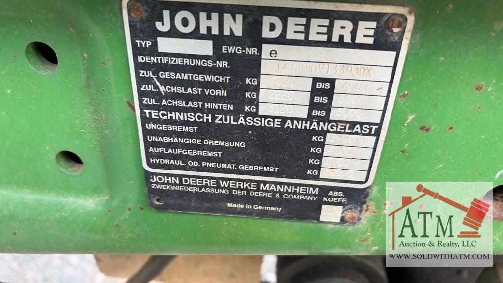 John Deere 6400 Tractor MFWD W/Loader