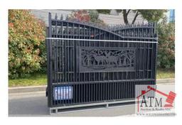 NEW 20 ft Bi-Parting Metal Gate "Deer"