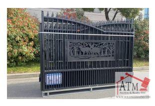 NEW 20 ft Bi-Parting Metal Gate "Deer"