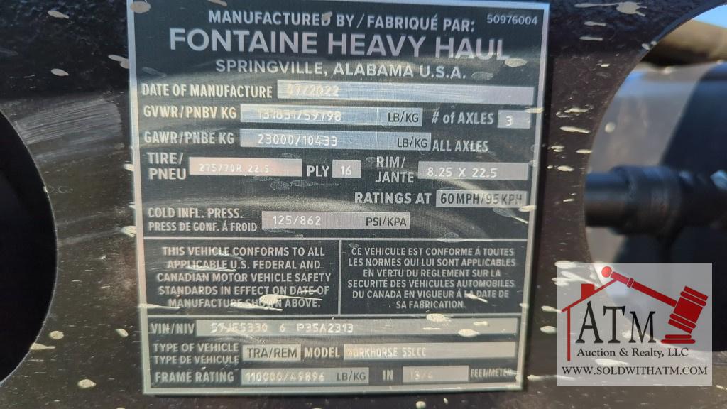 2023 Fontaine 55 LCC Workhorse Lowboy