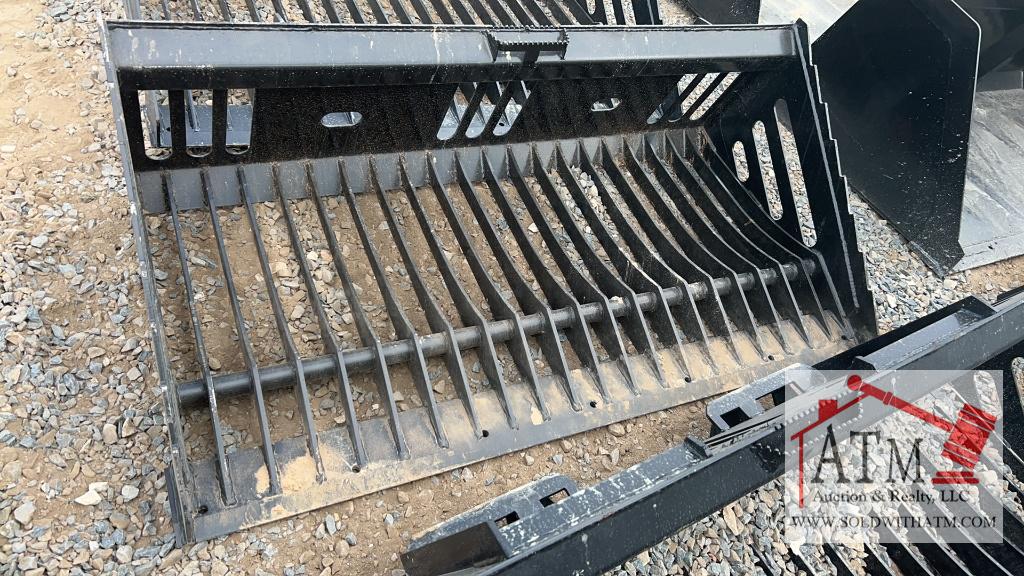 72" Heavy Duty Skeleton Bucket - Skidsteer Attach
