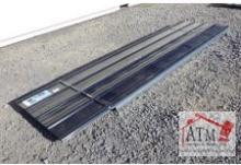 (70) NEW 12' x 3' Black Metal Roof Panels