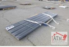 (20) NEW 12' x 3' Black Corrugated Polycarb Panels