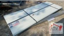 (70) NEW 8' x 3' White Metal Roof Panels