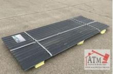 (30) NEW 8' x 3' Black Metal Roof Panels