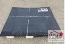 (20) NEW 3' x 4' Black Steel Diamond Plates