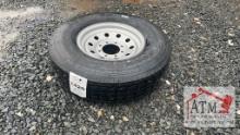 (1) NEW 235/85-16 14-Ply 8-Lug Tire/Wheel Assy