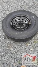 (1) NEW 235/80-16 14-Ply 8-Lug Tire/Wheel Assy