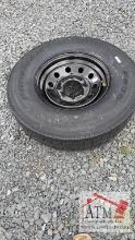 (1) NEW 235/80-16 14-Ply 8-Lug Tire/Wheel Assy