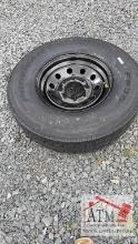 (1) NEW 235/80-16 14-Ply 8-Lug Tire/Wheel Assy