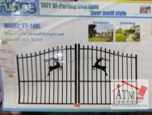 NEW 14' Bi-Parting Metal Gate (Deer)