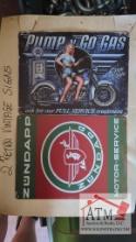 (2) NEW Retro Vintage Signs